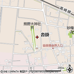 埼玉県深谷市沓掛256周辺の地図