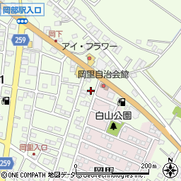 埼玉県深谷市岡165-14周辺の地図