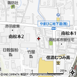 長野県松本市南松本周辺の地図