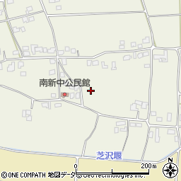 長野県松本市新村南新中周辺の地図