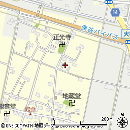 埼玉県深谷市起会193周辺の地図