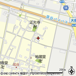 埼玉県深谷市起会194周辺の地図