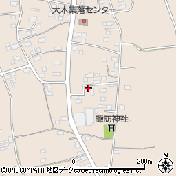 茨城県下妻市大木414周辺の地図