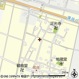 埼玉県深谷市起会305周辺の地図