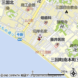 三国湊町家館周辺の地図