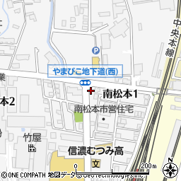 株式会社キーロック　南松本店周辺の地図