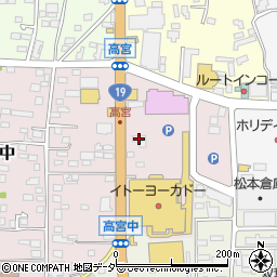 ガルエージェンシー松本周辺の地図