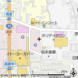 浦安工業株式会社　松本営業所周辺の地図