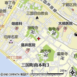 憶念寺周辺の地図