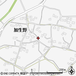 茨城県石岡市加生野周辺の地図