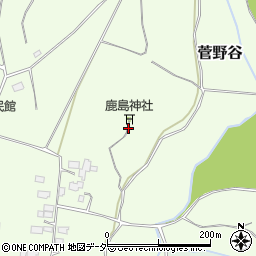 茨城県鉾田市菅野谷周辺の地図