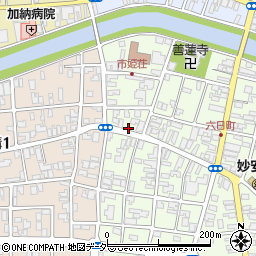 福井県あわら市六日周辺の地図