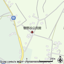 菅野谷公民館周辺の地図