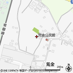 茨城県石岡市荒金周辺の地図