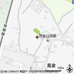 茨城県石岡市荒金周辺の地図