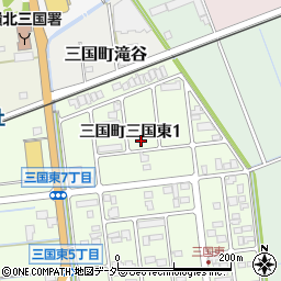 三国東きた公園周辺の地図