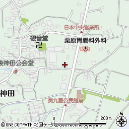 ＪＡたのふじ美九里支店周辺の地図