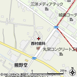 グランドハイツ熊野堂周辺の地図
