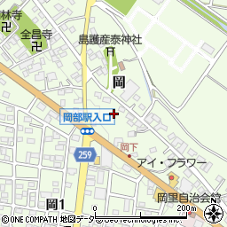 埼玉県深谷市岡323周辺の地図