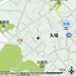 群馬県藤岡市矢場666周辺の地図