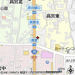 マクドナルド松本高宮店周辺の地図
