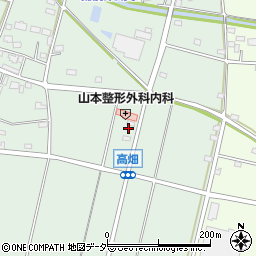 埼玉県深谷市高畑206周辺の地図