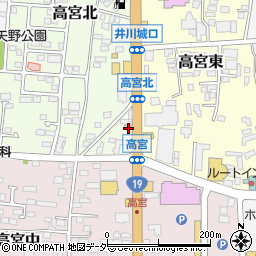 吉野家 １９号線松本高宮店周辺の地図