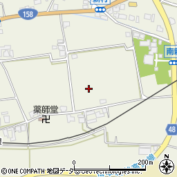 長野県松本市新村安塚周辺の地図