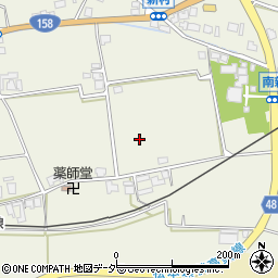 長野県松本市新村（安塚）周辺の地図