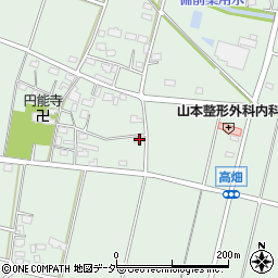 埼玉県深谷市高畑486-3周辺の地図