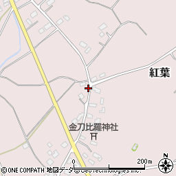 茨城県鉾田市紅葉596周辺の地図