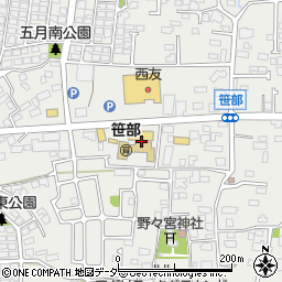 長野県松本市笹部周辺の地図