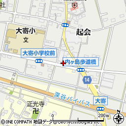 埼玉県深谷市内ケ島822周辺の地図