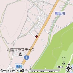 福井県あわら市笹岡19周辺の地図