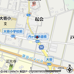 埼玉県深谷市起会140周辺の地図