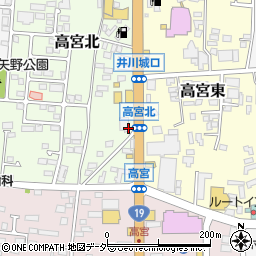 ビッグエコー BIG ECHO 松本高宮店周辺の地図