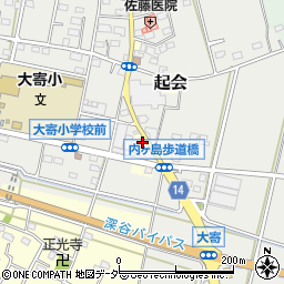 埼玉県深谷市起会141周辺の地図