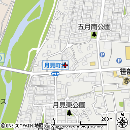 松本笹部簡易郵便局周辺の地図