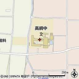 松本市立高綱中学校周辺の地図
