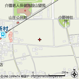 長野県松本市新村山王周辺の地図