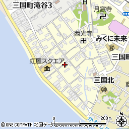 福井県坂井市三国町神明周辺の地図