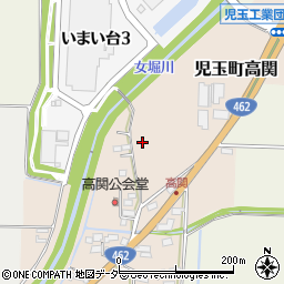 埼玉県本庄市児玉町高関周辺の地図