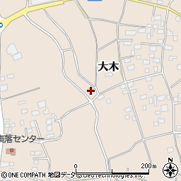 茨城県下妻市大木1700周辺の地図