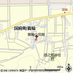 岐阜県高山市国府町蓑輪周辺の地図