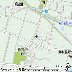 埼玉県深谷市高畑433周辺の地図