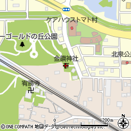 金鑚神社周辺の地図