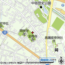 埼玉県深谷市岡3309周辺の地図