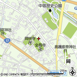 埼玉県深谷市岡3310周辺の地図