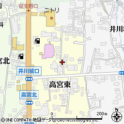 長野県松本市高宮東周辺の地図