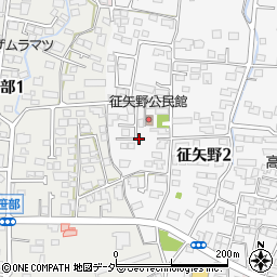 長野県松本市征矢野2丁目4周辺の地図